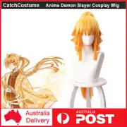 Anime Demon Slayer Kimetsu no Yaiba Agatsuma Zenitsu Cosplay Wig Long Hair