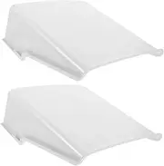 OSALADI 2Sets Camera Rain Cover Weatherproof Protective Shield for Outdoor Security Cameras Durable Sunshade Design for Rain Dust and Sun Protection Easy Installation