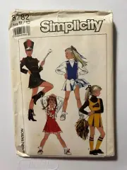 SIMPLICITY SEWING PATTERN UNCUT COSTUMES 8782 MISSES 11/12 CHEERLEADER MAJORETTE