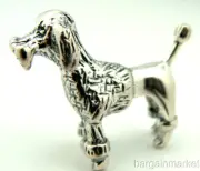Miniature Sterling Silver French Poodle Dog Figurine #205