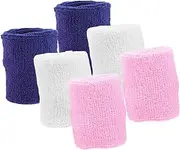 Abaodam Sports Wristband Wraps Pack Wrist Sweat Bands Elastic Gym Support for Teens Men Women Injury Prevention