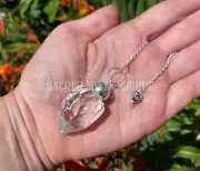 Natural Quartz Crystal Pendulum Dowsing Divination, Decision Making