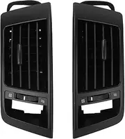 1 Pair Center Console Air Vent Outlet Grille Improve Air Circulation Stylish Interior Compatible For Toyota Land Cruiser LC200 2008-2015(Black)