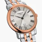 TISSOT 天梭 CARSON 羅馬石英女錶-30MM T1222102203301