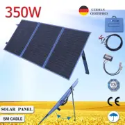 350W Solar Blanket Mat Mono 12V Folding Solar Panel Kit Dual USB 30A Controller