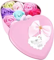 TOVINANNA Mothers Boxes of Heart Flower Soap Non-toxic Natural Scented Soap for Mom Australian