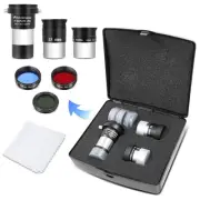Telescope Accessory Kit for Beginner, Fully Coated 6mm Plossl 15mm Kellner Te...