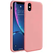 ZUSLAB iPhone XS Max Case Nano Silicone Shockproof Gel Rubber Bumper Protective Cover for Apple 2018 - Pink