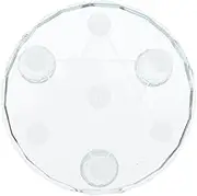 TOGEVAL 1Pc Elegant Crystal Display Plate Jade Display Tray for Jewelry Home Decor Stylish Base Storage for Organized Desktop Friends Family