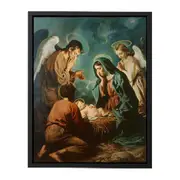 Nativity Jesus Birth Framed Print Fine Art Poster Print
