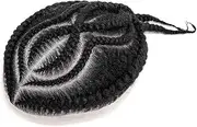 Mens Wig Hair Braided Toupee for Men Full Lace Base Braids Human Hair Male Hair Prosthesis for Black Men Mens Toupee