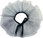 [Perfeclan] Fake Collar Tulle Ruffle Collar Lolita Clown Choker Scarves Mesh Neck Ruff Ruffled Neck Collar for Props Halloween Decoration