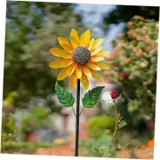Sunflower Wind Spinner, 56" Metal Wind Spinner with Stake, Wind A-sunflower