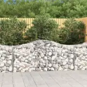 Corrosion Resistant Arched Gabion Baskets Outdoor Landscape Stone Cage Wall 4PCS