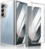 TR4U Clear Case Compatible with Samsung Galaxy Z Fold 7 [Anti-Yellowing][Military Grade Drop Protection], Hard Back Cover, Anti-Scratch Clear Case Compatible with Samsung Galaxy Z Fold 7 8.2" (2025)