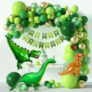 159Pcs Dinosaur Balloon Jurassic Arch Kit Multiple Dinosaur Jungle Jurassic Safari Themed Birthday Party Surprise Decorations