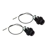 E12 Bulb Holder Light Socket, 4 Pack Wire Lead Screw Fully Thread Lamp Holder