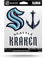Rico Industries NHL Seattle Kraken Die Cut 3-Piece Triple Spirit Sticker Sheet