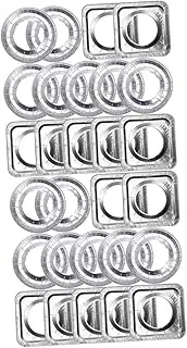Angoily 2sets 20pcs Heat Resistant Gas Stove Oil Pads Thick Aluminum Foil Burner Covers Scratch Protection for Easy Cleaning for Kitchen Use Pads 20pcs*2