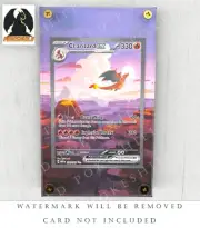Charizard EX Art Custom Pokemon Card Display Case (Card not Included)