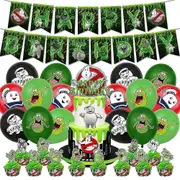Ghostbusters Theme Birthday Party Supplies Decoration Kits Including Banner Cake Cupcake Topper Balloons Sets -NMAOV