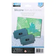 The Art Studio 4 Sided Silicone Texture Combs 4.5 x 2.7 Inches
