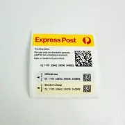 1x Australia Post Express Parcel Tracking Label QR Code Auspost - Fast Free Post