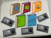 FELT BOARD STORY RHYME TEACHER RESOURCE- 5 LITTLE LIBRARY BOOKS