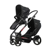 在飛比找momo購物網優惠-【莫菲思】統支 運動型上下雙人座嬰幼兒手推車(嬰兒車 坐躺推
