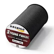 Elastic Bungee Shock Cord 3-8mm Black 3/16'' x 66FT