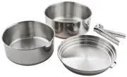 Chinook Plateau Stainless Steel Backcountry Cookset 2-3 Person