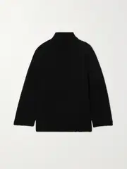 [TOTEME] TOTEME - + Net Sustain Wool And Cashmere-blend Turtleneck Sweater - Black - small small Black