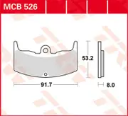 TRW Lucas Brake pad MCB526