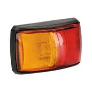 Narva Model 14 LED Side Marker Black Base - Red/Amber