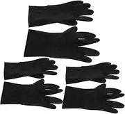 Baluue 3 Pairs Hair Dye Glove Grooming Accessories Aquarium Cleaning Gloves Hairdressing Gloves Reusable Gloves for Hair Dye Hand Stylist Hair Color Shampoo for Men Barber Gloves Black