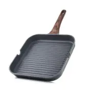 Nonstick Grill Pan for Stove Tops, Versatile Griddle Pan with Pour Spouts, Sq...