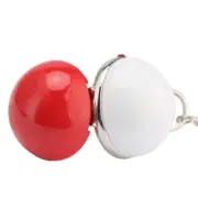 Red White Ball Shaped Necklace Pocket Watch Quartz Mini Watches Christmas Gifts