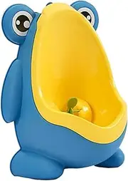 NOLITOY 1Pc Cartoon Frog Boy Urinal Trainer Portable Boy Toilet with Rotating Easy to Install Wall Mounted Potty for Fun Toilet Training Blue with Random Airplane