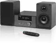 Micro Stereo System for Home, 100W Hi-Fi Bookshelf Speskers System