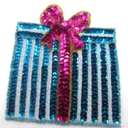Vintage Bead and Sequins Christmas Holiday Package Appliques 13 Pieces