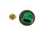 pins pin's badge metal lapel hat button leprechaun ref1