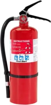 Compact Metal Fire Extinguisher with Mounting Bracket, UL Rated 3-A:40-B:C