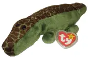 Ty Beanie Baby ALLY the Alligator (Canada Tag) NEW MWMT Plush Stuffed Animal Toy