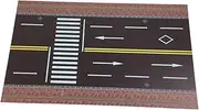 Perfeclan 1:64 Highway Scene Model,Mini Car Garage,Underground Garage,Background Pad Layout Nonslip Parking Lot Mat Scene Display, Style B