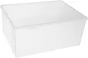 FIXOSHEE 2pcs Transparent Disc Storage Box Dustproof Organizer for Dvds Comics and Multimedia Space-saving for Storage