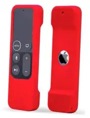Silicone Case Compatible with Apple TV 4K/HD Siri Remote (1st Gen) - Anti Red