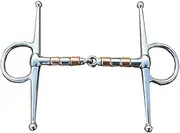 Horse Bit Snaffle Bit Horse Riding Loose Rings Snaffle Full Cheek Bit Rustproof Training Equipment Horse Mouth Bit Bridle Bit