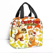 c587 Chip n Dale Children Lunch Bags Kids School Insulated Lunch Bag Portable Cooler Tote Food tbd587