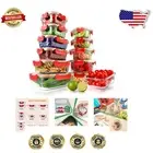Multi-Shape 12-Piece Meal Prep Glass Containers - Dishwasher Safe & Stackable