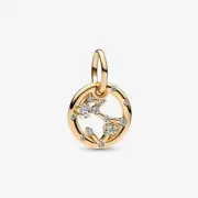 *BRAND NEW* Pandora Moments 14k Gold Plated Pisces Zodiac Dangle Charm 762724C01